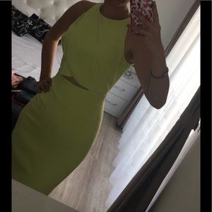 Cut-out midi dress